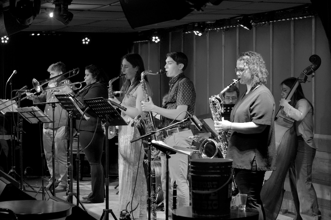 The Peter Tijerina Nonet — recent black and white photo